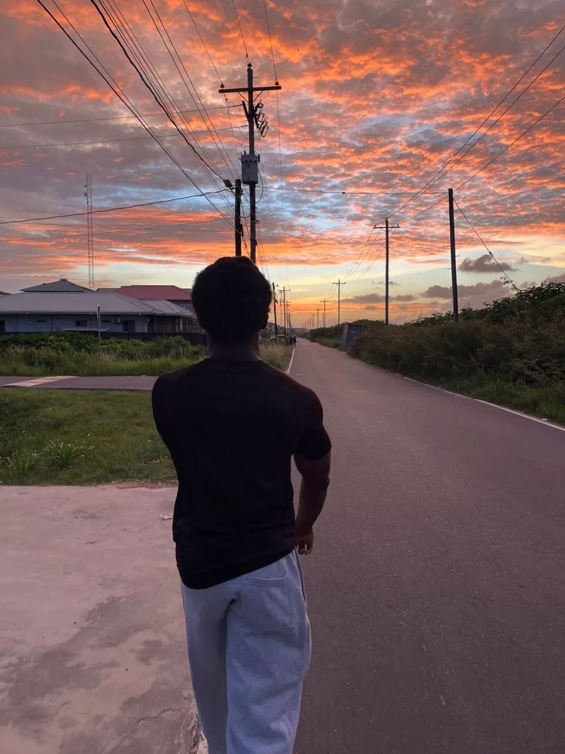 Michael A. Thom at sunset in Georgetown, Guyana