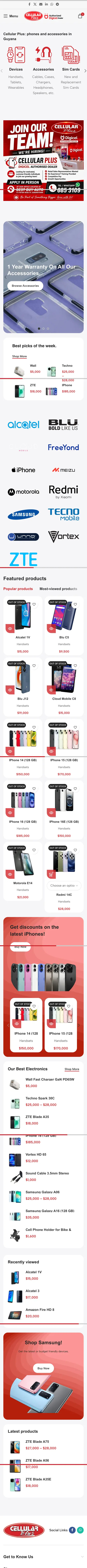Full mobile view of Cellular Plus