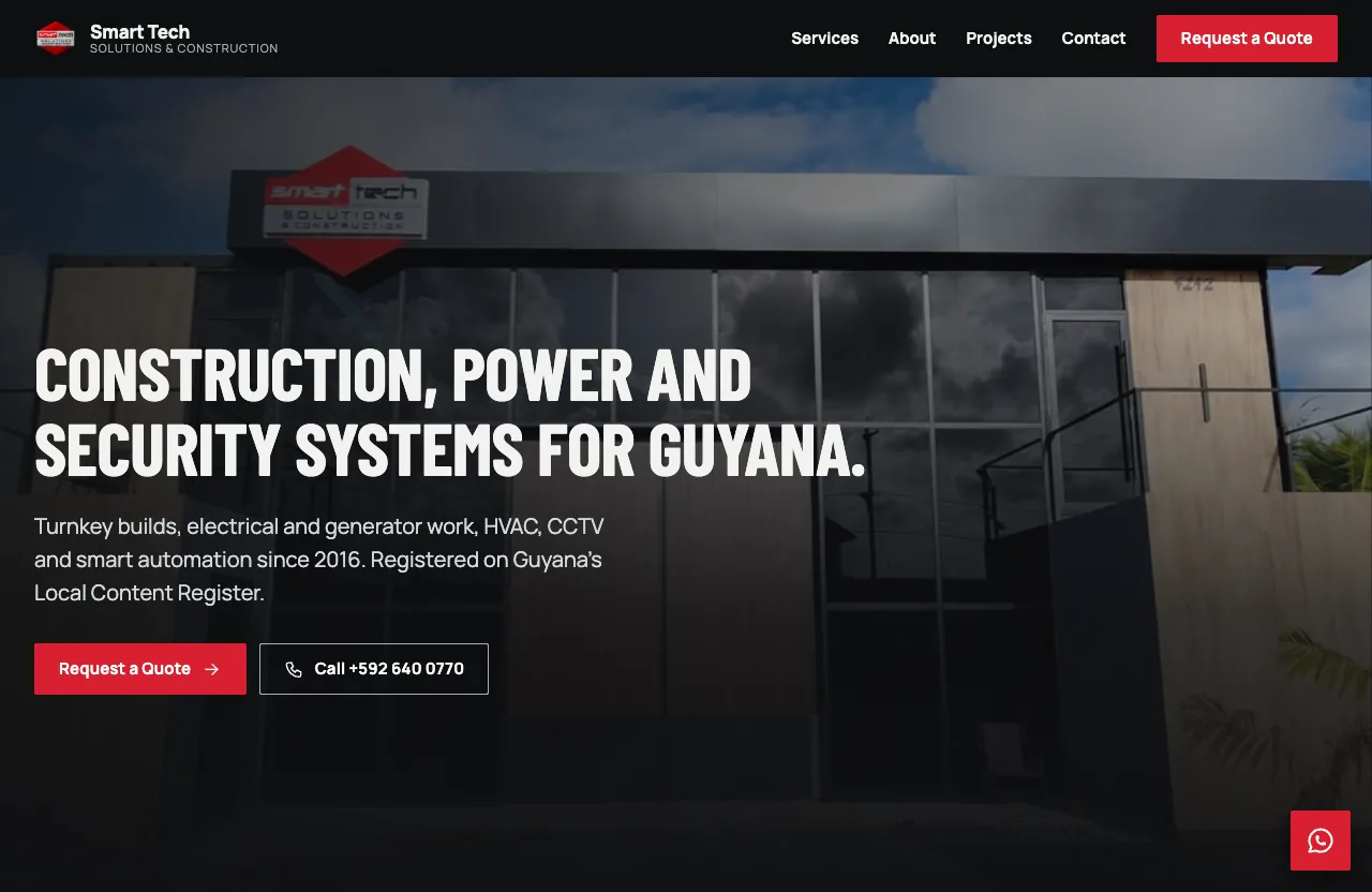 Smart Tech website preview