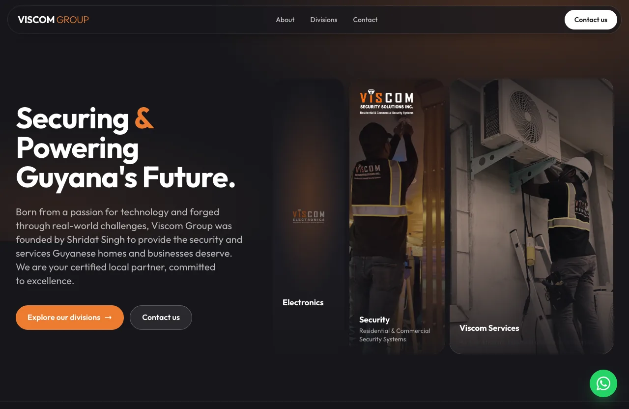 Viscom Group website preview