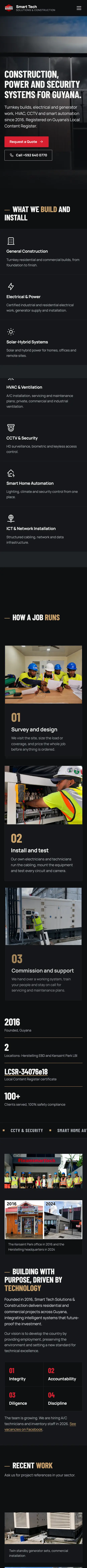 Full mobile view of Smart Tech