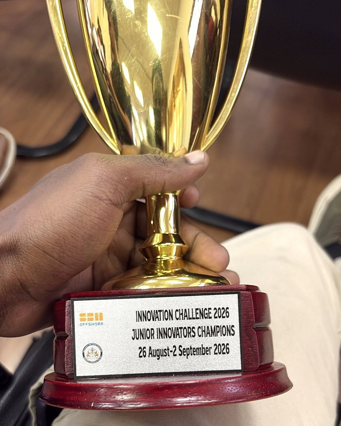 Innovation Challenge trophy plaque